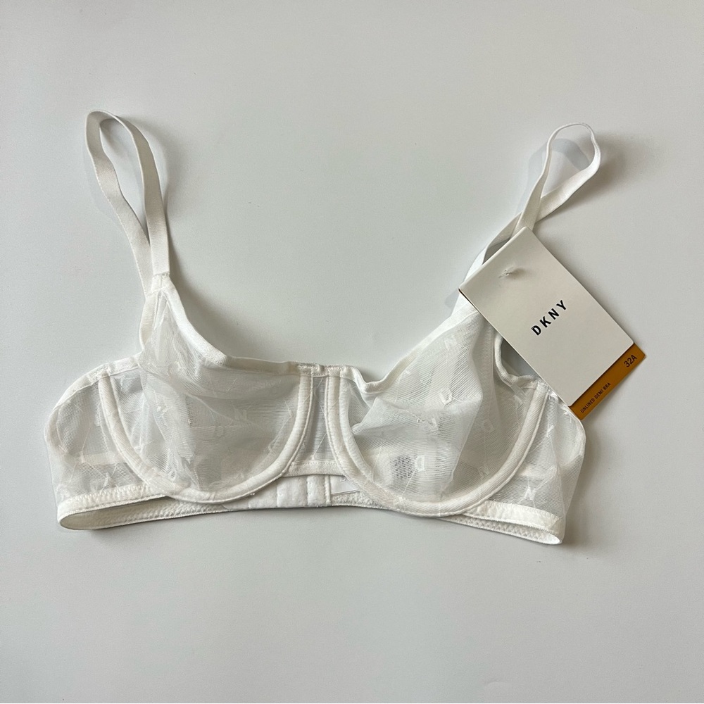 NWT DKNY Unlined Demi Bra 32 A